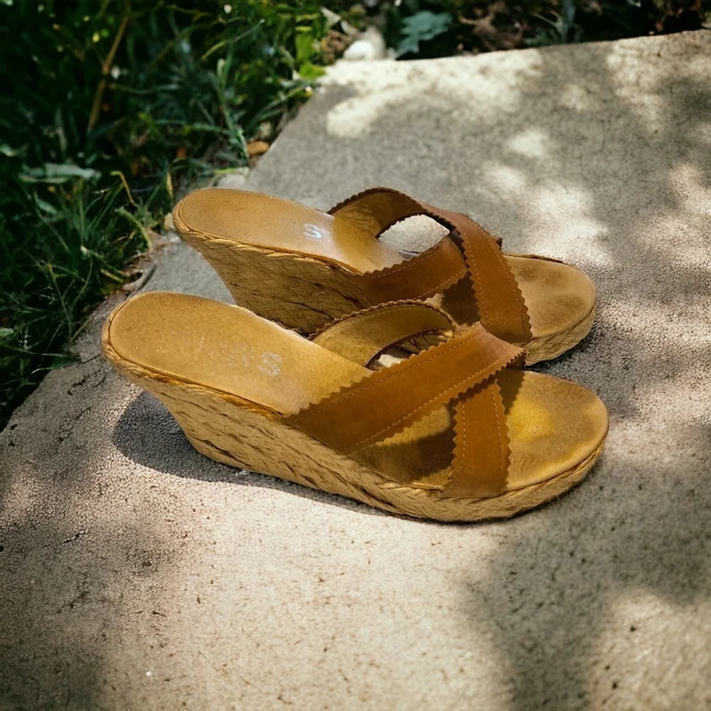 Michael Kors Vintage espadrille suede mules. Gently worn. Super vintage